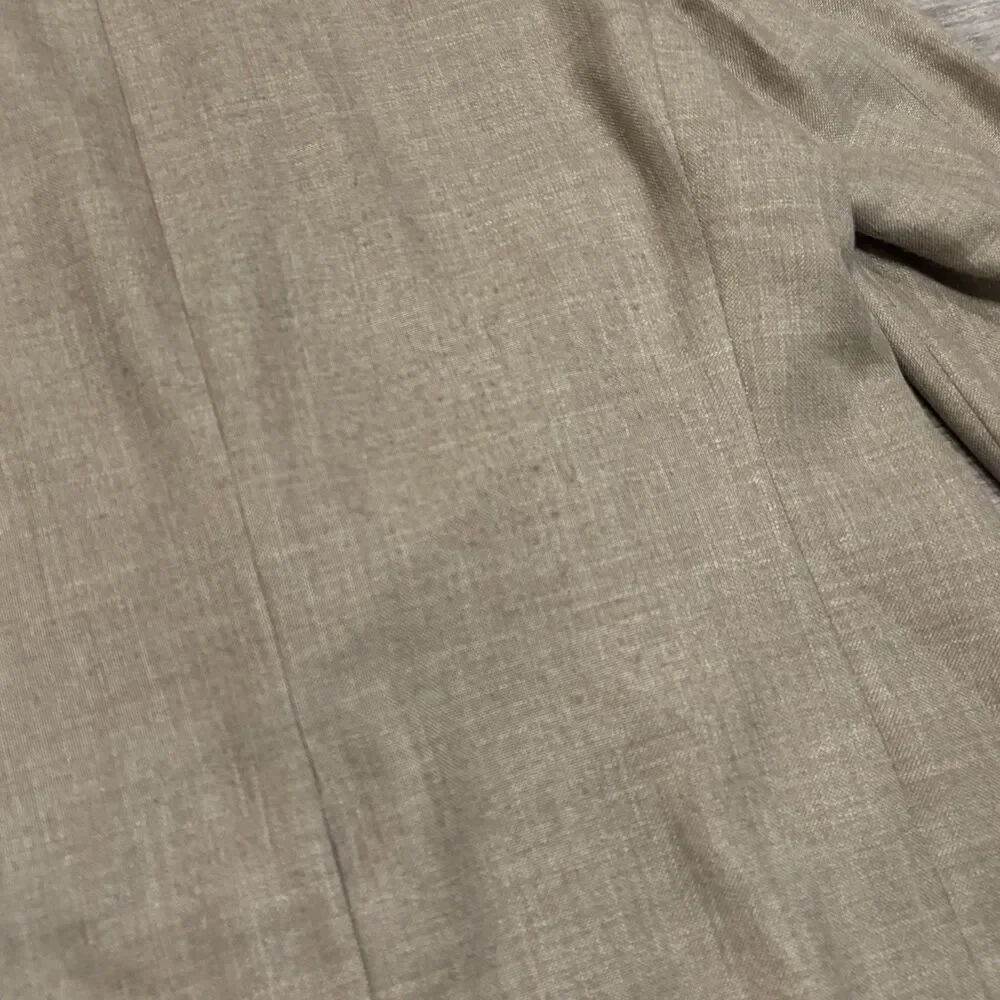 Vintage Lauren Ralph Lauren Jacket Men's 46L‎ Brown Blazer Linen Poly Blend